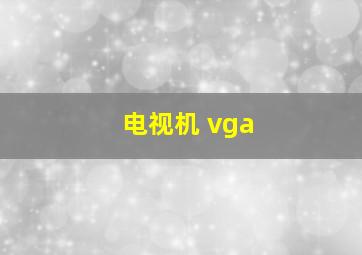 电视机 vga